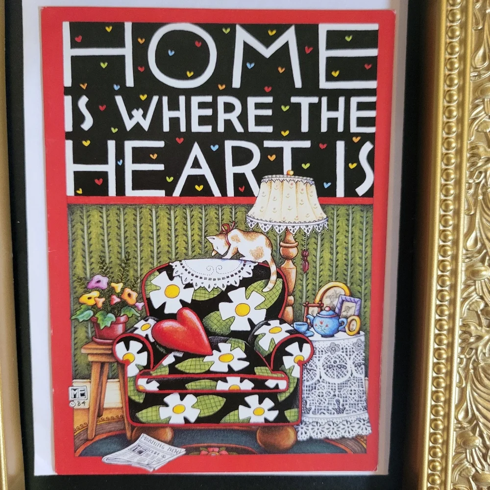 Mary Engelbreit Cards ~ Home is Where the Heart Is & 5 Santa Christmas Cards
